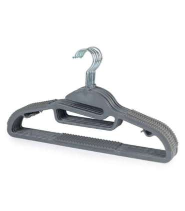 Beldray LA070598GRYFEU7 Grey Slimline Clothes Hangers - 8 Pack