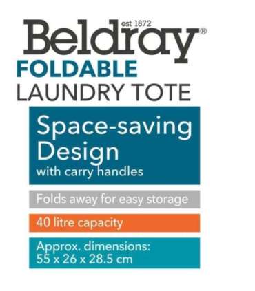 Beldray LA032142DFEU7 Foldable Laundry Tote