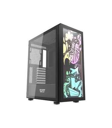Computer Case Darkflash DK210 Graffiti (black)