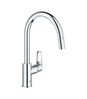 GROHE BauFlow single lever kitchen sink mixer Chomowany