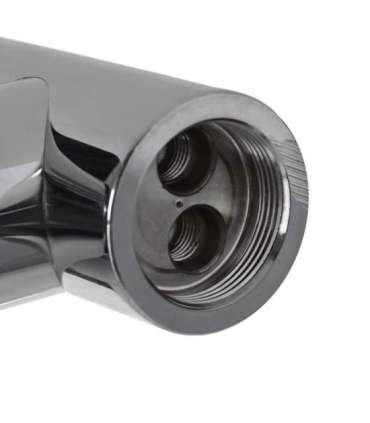 PYRAMIS 090919638 kitchen faucet Black, Chrome