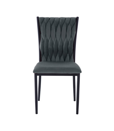 Стул EMORY, серый бархат