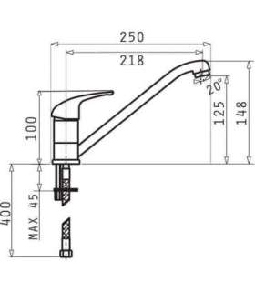 PYRAMIS ASALIA Kitchen mixer 090918301 Sand beige