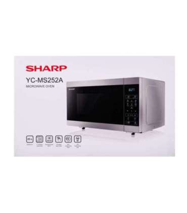 SHARP YC-MS252AE-S microwave oven