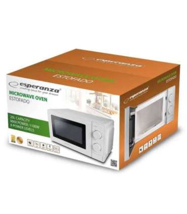Esperanza ESTOFADO White Solo microwave Countertop 20 L 700 W