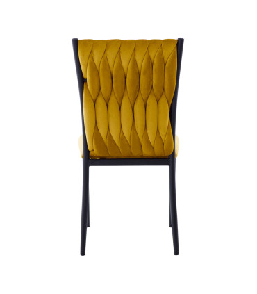 Стул EMORY, золотисто-желтый бархат
