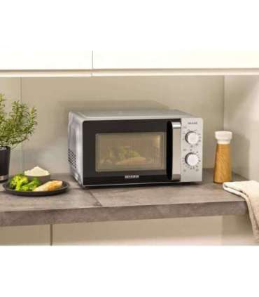 Severin MW 7780 microwave Black, Silver Grill microwave Countertop 17 L 700 W