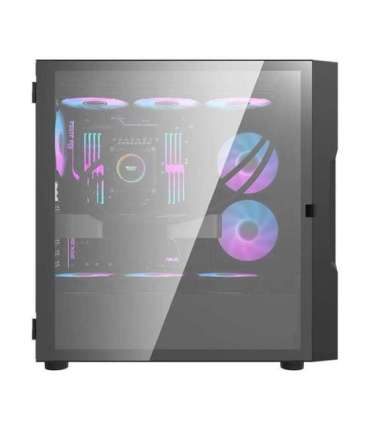 Darkflash DK431 Glass Computer Case + 4 fans (black)
