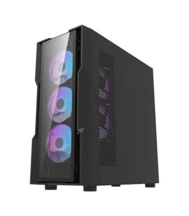 Darkflash DK431 Glass Computer Case + 4 fans (black)