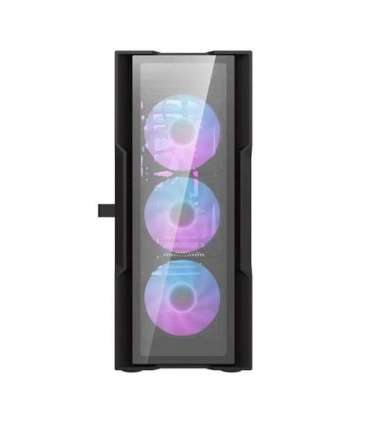 Darkflash DK431 Glass Computer Case + 4 fans (black)