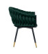 Стул FLORA, темно-зеленый бархат