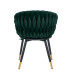 Стул FLORA, темно-зеленый бархат