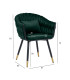Стул FLORA, темно-зеленый бархат