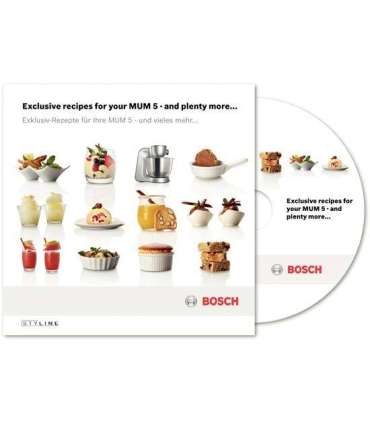 Bosch Styline food processor 900 W 3.9 L Stainless steel, White