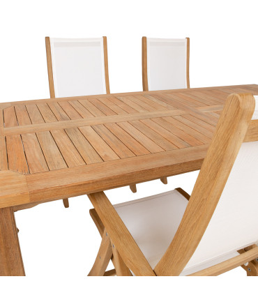 Обеденный комплект BALI стол, 6 складных стульев