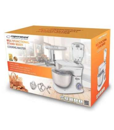 Esperanza EKM025 food processor 1000 W 5 L Stainless steel, White