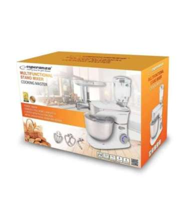 Esperanza EKM025 food processor 1000 W 5 L Stainless steel, White