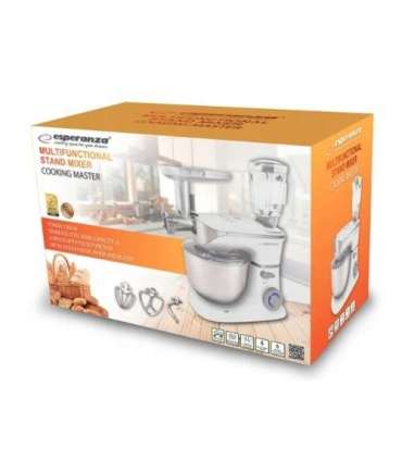 Esperanza EKM025 food processor 1000 W 5 L Stainless steel, White