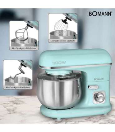Bomann KM 6030 CB food processor 1100 W 5 L Mint colour
