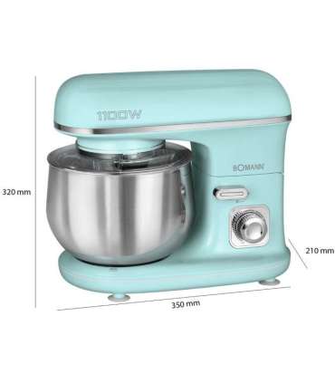 Bomann KM 6030 CB food processor 1100 W 5 L Mint colour