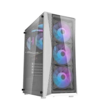 Darkflash DK352 Plus computer case + 4 fans (black and white)