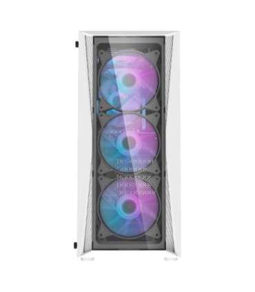 Darkflash DK352 Plus computer case + 4 fans (black and white)