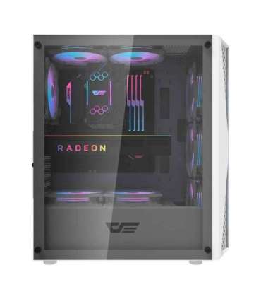 Darkflash DK352 Plus computer case + 4 fans (black and white)