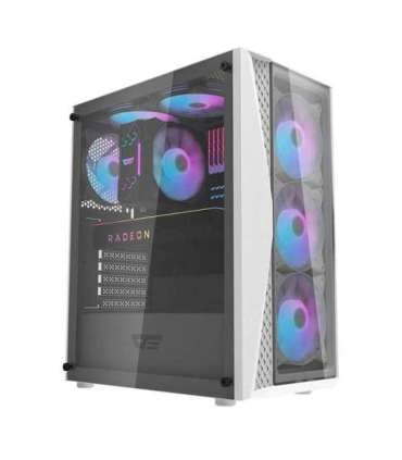 Darkflash DK352 Plus computer case + 4 fans (black and white)