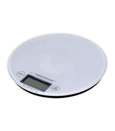 Esperanza EKS003W Electronic Kitchen Scale White Round