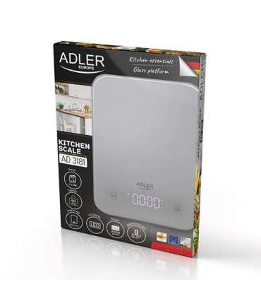 ADLER AD 3181 grey kitchen scale