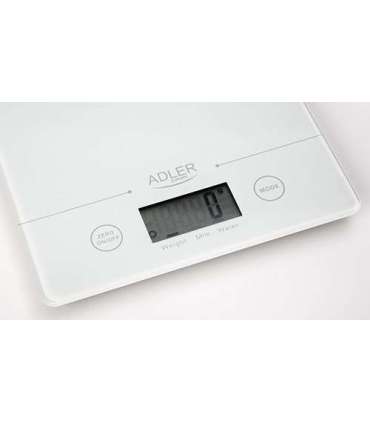 Adler AD 3138 w kitchen scale Electronic kitchen scale White Countertop Square