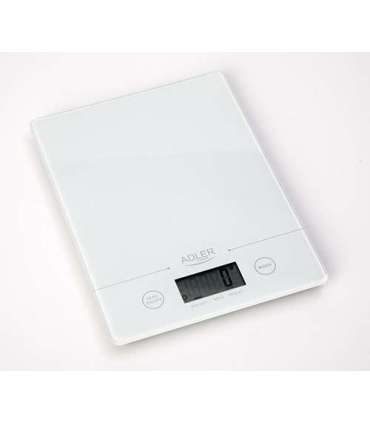 Adler AD 3138 w kitchen scale Electronic kitchen scale White Countertop Square