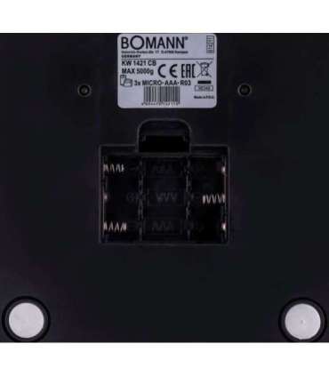 Bomann KW 1421 CB Black, Stainless steel Electronic kitchen scale