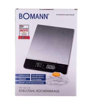 Bomann KW 1421 CB Black, Stainless steel Electronic kitchen scale