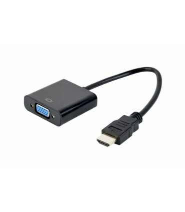 Gembird A-HDMI-VGA-04 video cable adapter 0.15 m VGA (D-Sub) HDMI Type A (Standard) Black