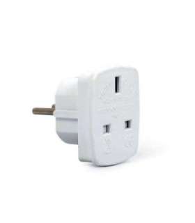 Gembird A-AC-UKEU-001 power plug adapter Type G (UK) Type F White