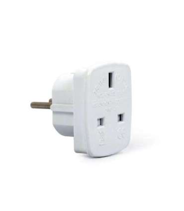 Gembird A-AC-UKEU-001 power plug adapter Type G (UK) Type F White