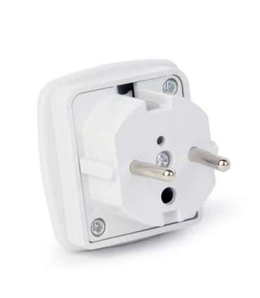 Gembird A-AC-UKEU-001 power plug adapter Type G (UK) Type F White