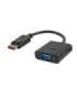 Savio CL-90 video cable adapter 0.2 m DisplayPort VGA (D-Sub) Black