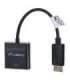 Lanberg AD-0007-BK video cable adapter 0.1 m DisplayPort DVI-D Black