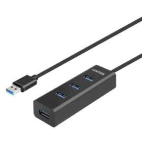 UNITEK Y-3089 interface hub USB 3.2 Gen 1 (3.1 Gen 1) Type-A 5000 Mbit/s Black