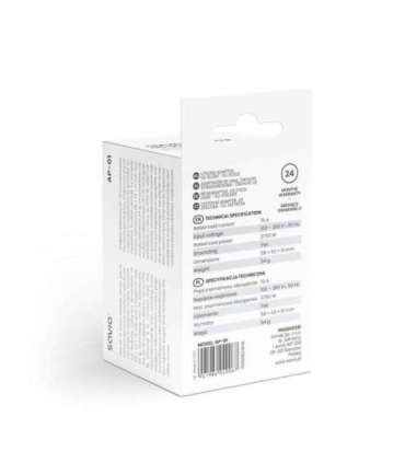 SAVIO AP-01 Travel Adapter, US socket – EU plug