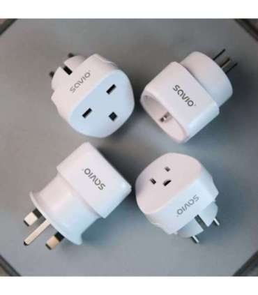 SAVIO AP-01 Travel Adapter, US socket – EU plug