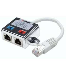 Intellinet 2-Port Modular Distributor, Cat5e, FTP, allows two RJ45 ports to share one Cat5e network cable