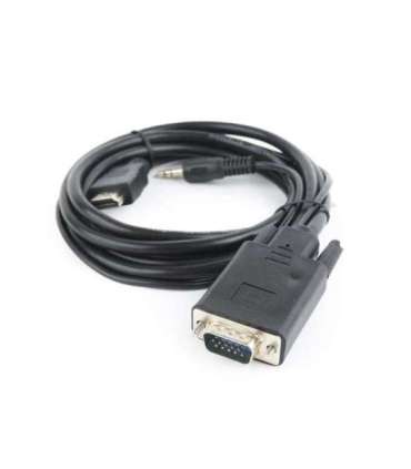 Gembird A-HDMI-VGA-03-6 video cable adapter 1.8 m HDMI Type A (Standard) VGA (D-Sub) + 3.5mm Black