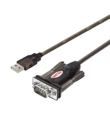 UNITEK Y-105 serial cable Black 1.5 m USB Type-A DB-9