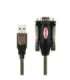 UNITEK Y-105 serial cable Black 1.5 m USB Type-A DB-9