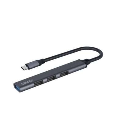 SAVIO AK-71 USB-C hub - 3 x USB-A 2.0, 1 x USB-A 3.0, 4-in-1, 5 Gbps