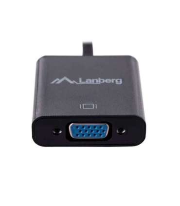 Lanberg AD-0017-BK video cable adapter 0.2 m VGA (D-Sub) HDMI Type A (Standard) Black