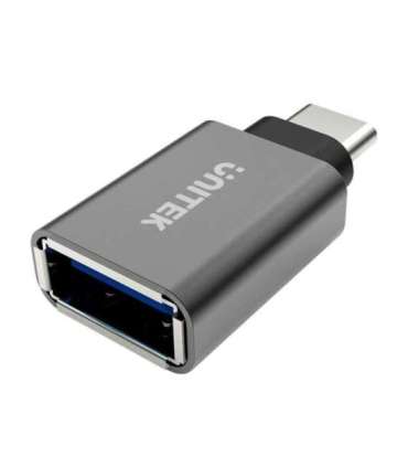UNITEK Y-A025CGY cable interface/gender adapter USB Type-C USB Type-A Metallic